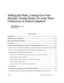 E-Discovery in Federal Litigation?