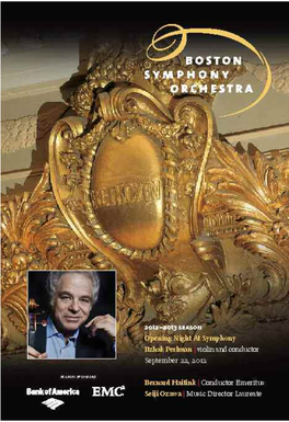 Itzhak Perlman in the Dual Role of Soloist and Conductor for an All-Beethoven Program