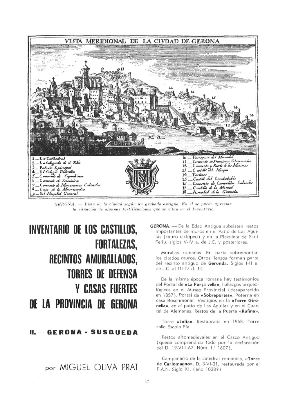 Inventario De Los Castillos, Fortalezas, Recintos