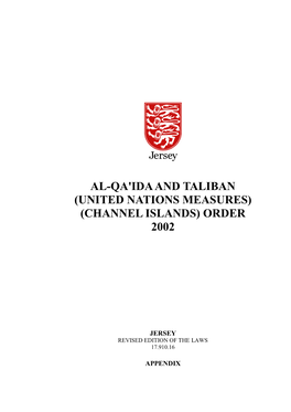 Al-Qa'ida and Taliban (United Nations Measures) (Channel Islands) Order 2002