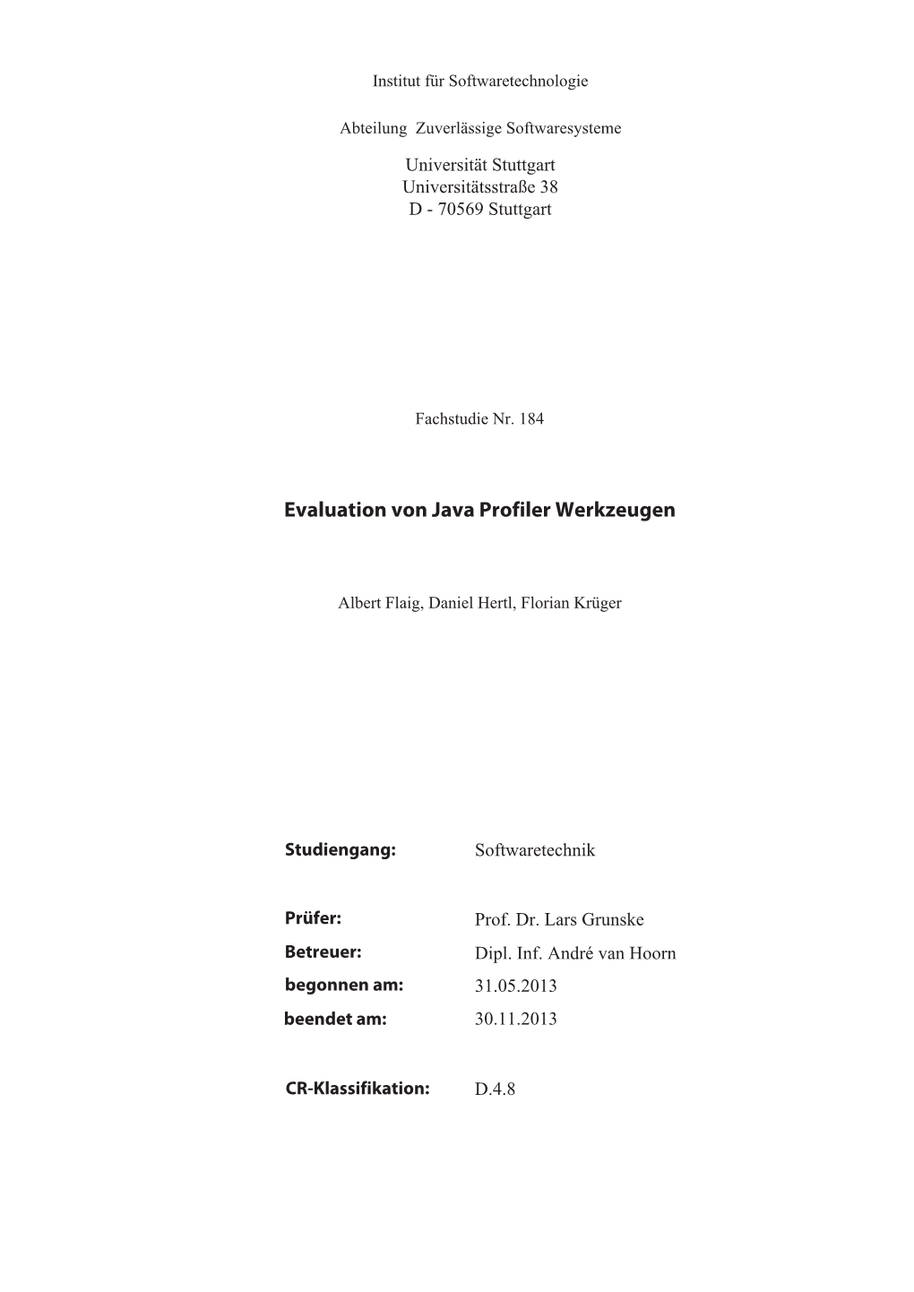 Evaluation of Java Profiler Tools