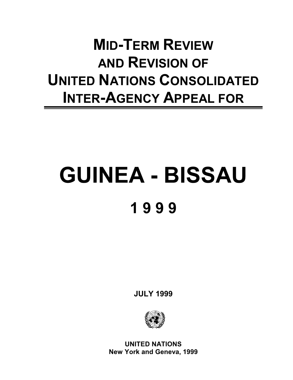 1999 Mid-Term Appeal Review for Guinea-Bissau