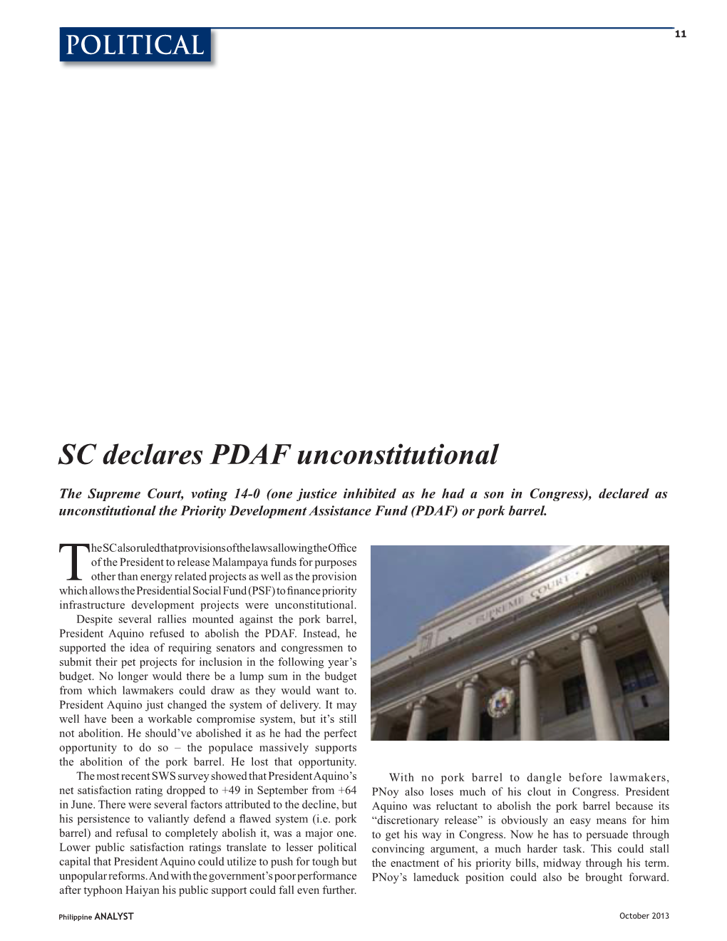 SC Declares PDAF Unconstitutional
