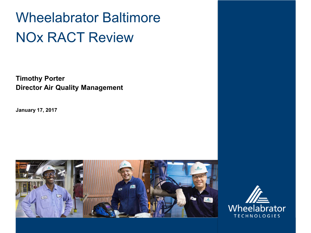 Wheelabrator Baltimore Nox RACT Review