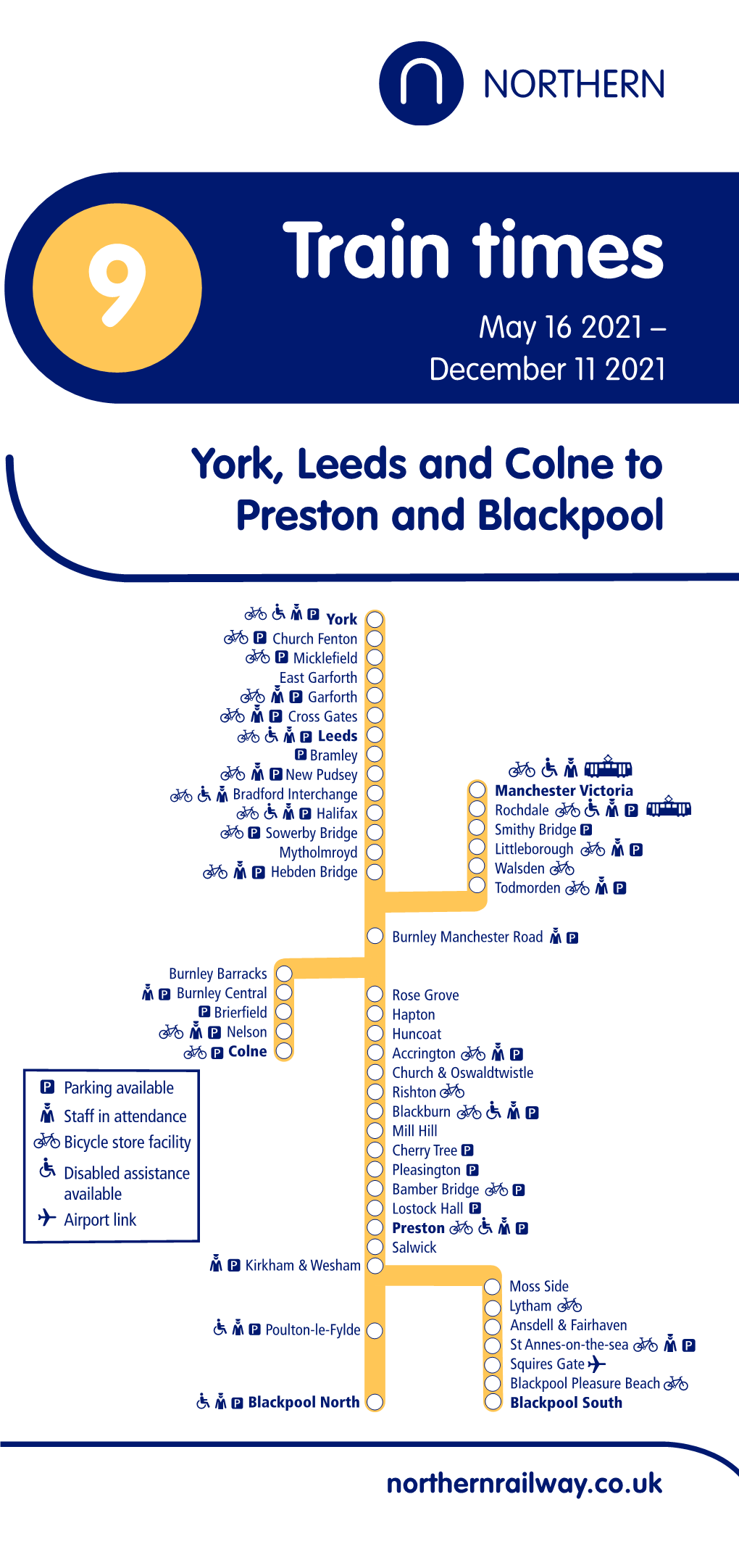 York to Leeds, Preston & Blackpool North