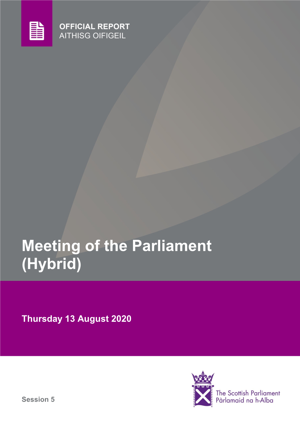 Official Report, Education and the Basis of a Minister’S Mandate Is Clear; the Skills Committee, 12 August 2020; C 12.] Ministerial Code Sets It Out