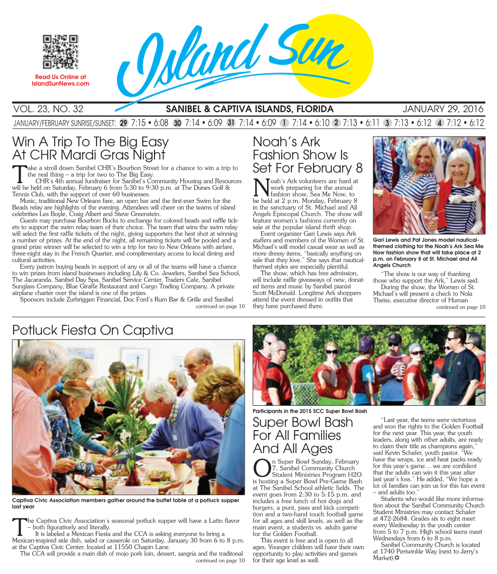 Island Sun News Sanibel 01.29.2016