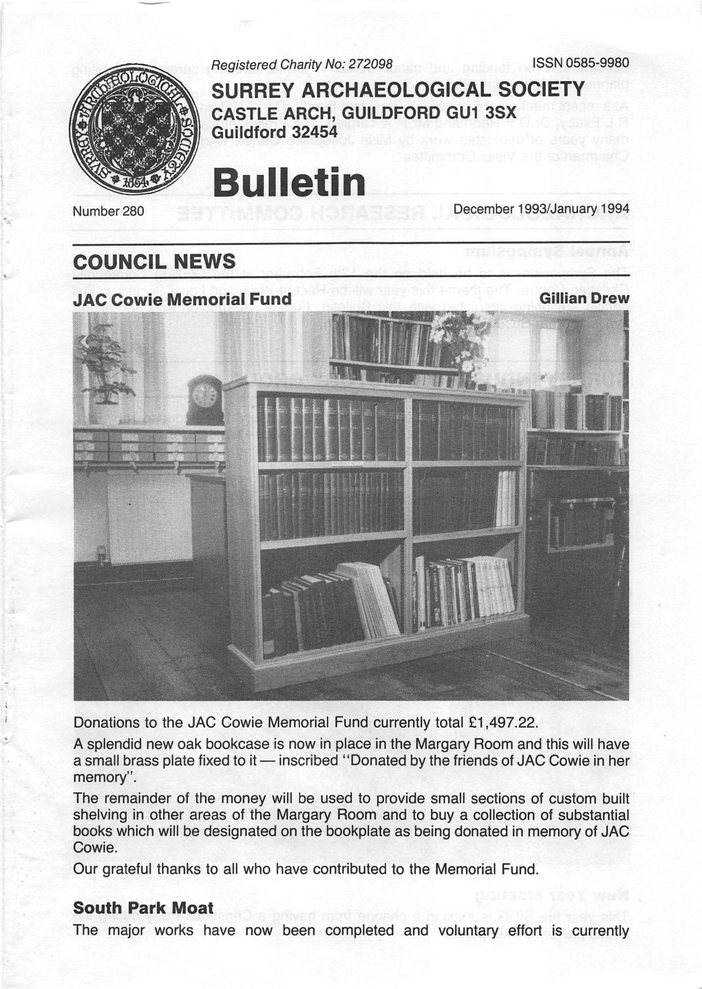 Bulletin N U M B E R 2 8 0 December 1993/January 1994