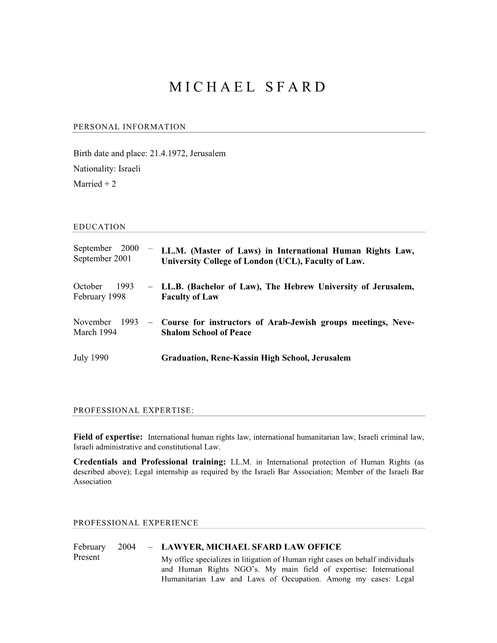 Elegant Resume