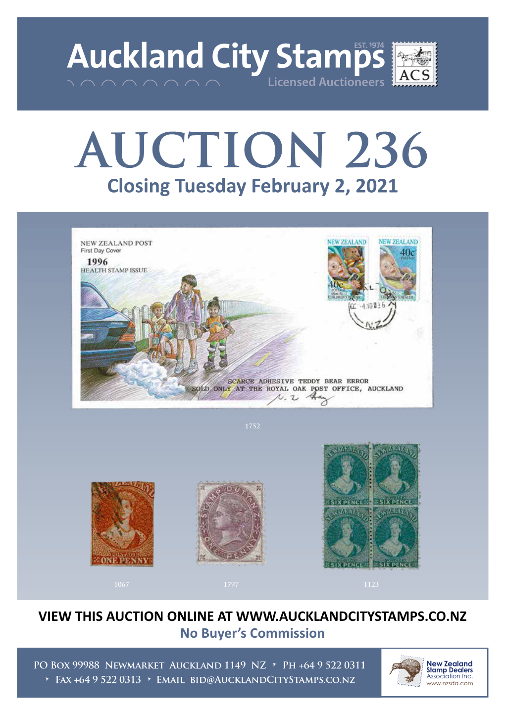 AUCTION 236 Closing Tuesday February 2, 2021