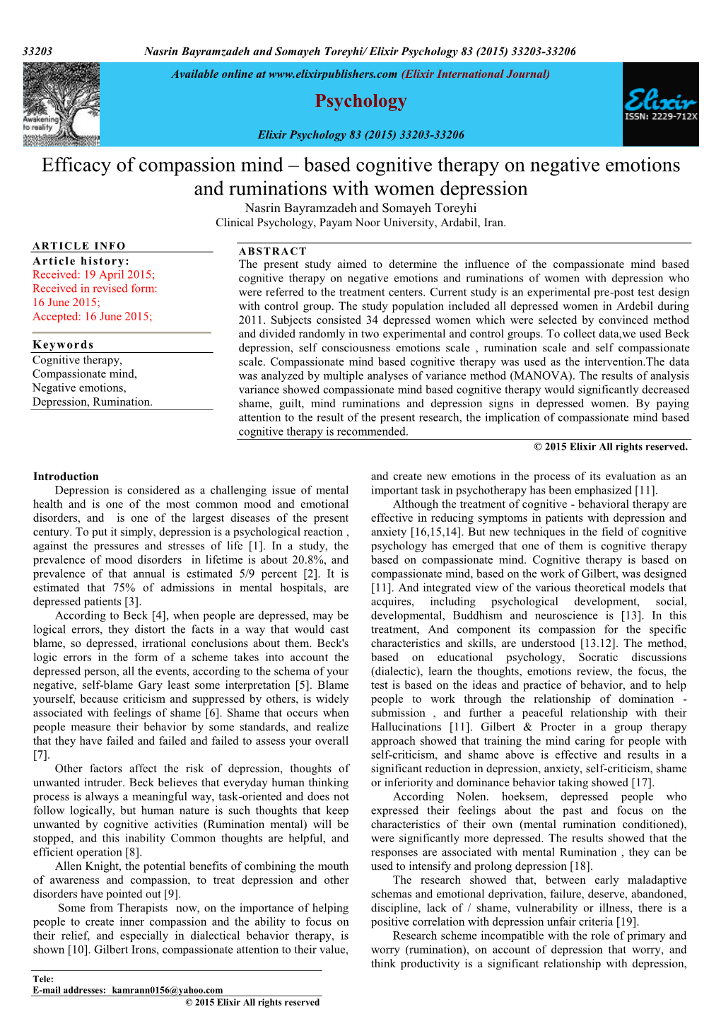 Quantum Chemical Computational Methods Have Proved to Be An