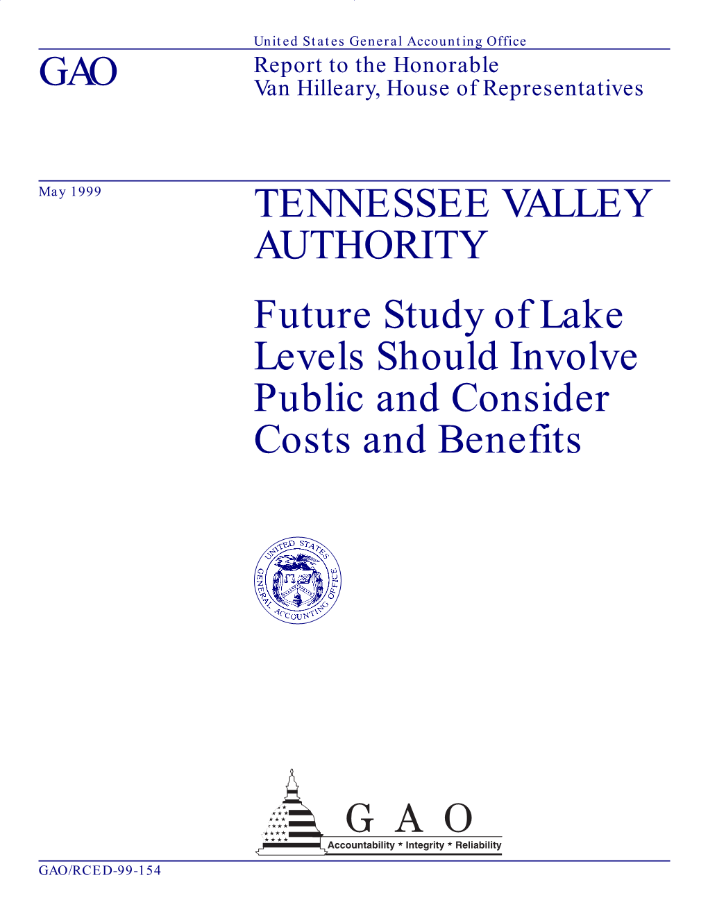 RCED-99-154 Tennessee Valley Authority