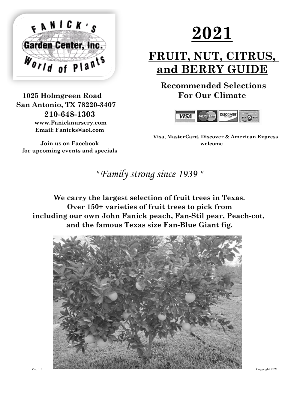 Fruit Tree Guide Is for Reference Only