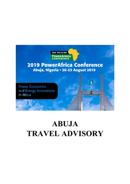 Abuja Travel Advisory
