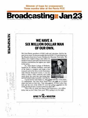 Broadcasting Jan 23 1978 7 R All the Vidée Freedom You Can Use, Ùetthe Ra Outstanding Picture