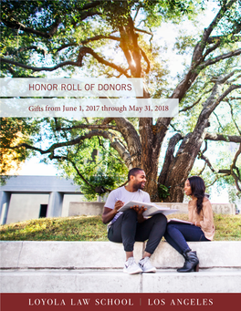 Honor Roll of Donors