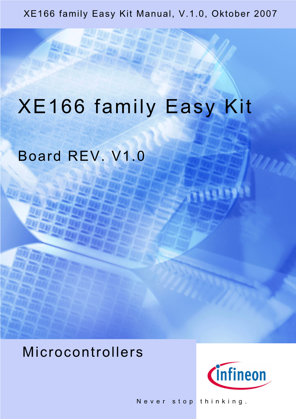 XE166 Family Easy Kit Manual, V.1.0, Oktober 2007