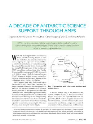 A Decade of Antarctic Science Support Through Amps