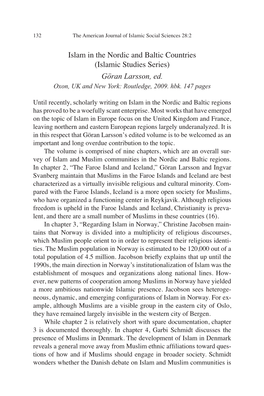 Islam in the Nordic and Baltic Countries (Islamic Studies Series) Göran Larsson, Ed