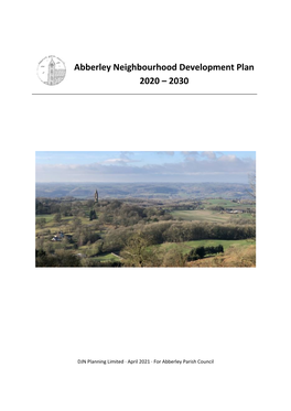 Pdf Abberley Neighbourhood Plan