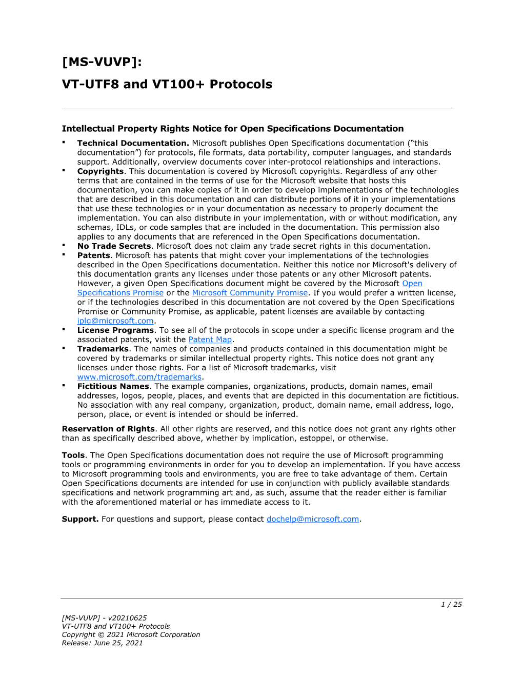 [MS-VUVP]: VT-UTF8 and VT100+ Protocols