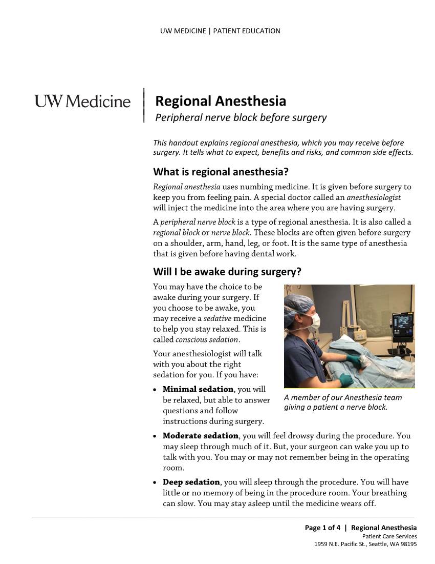 What Is Regional Anesthesia?