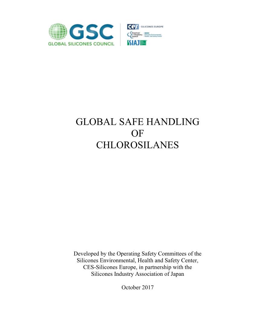Global Safe Handling of Chlorosilanes