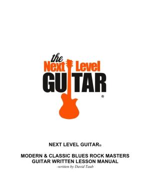 Next Level Guitar® Modern & Classic Blues Rock Masters