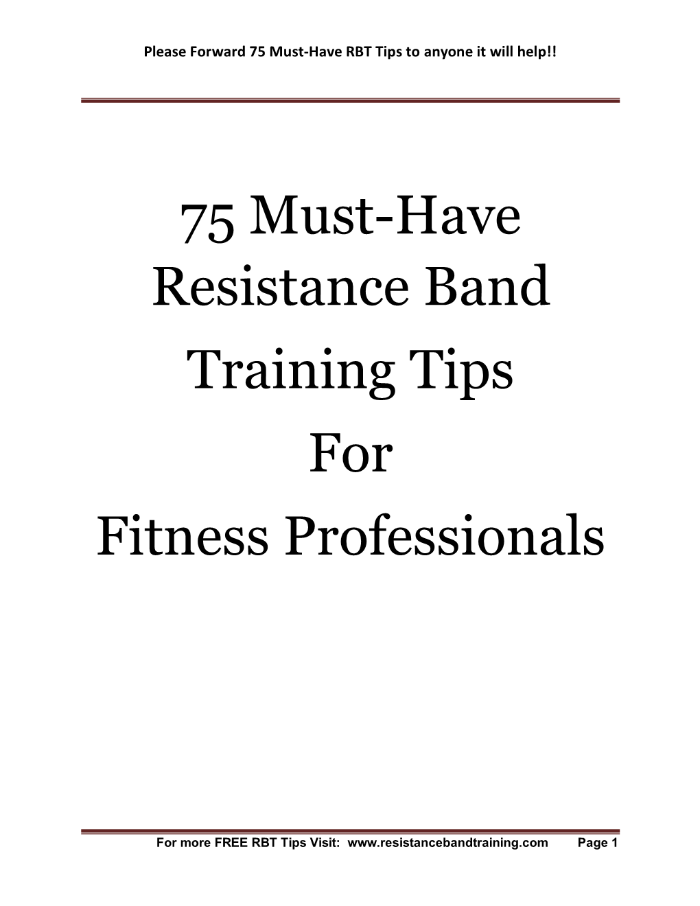 75 Must-Have Resistance Band Training Tips for Fitness Professionals