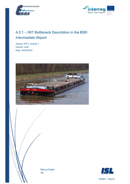 A 2.1 – IWT Bottleneck Describtion in the BSR Intermediate Report