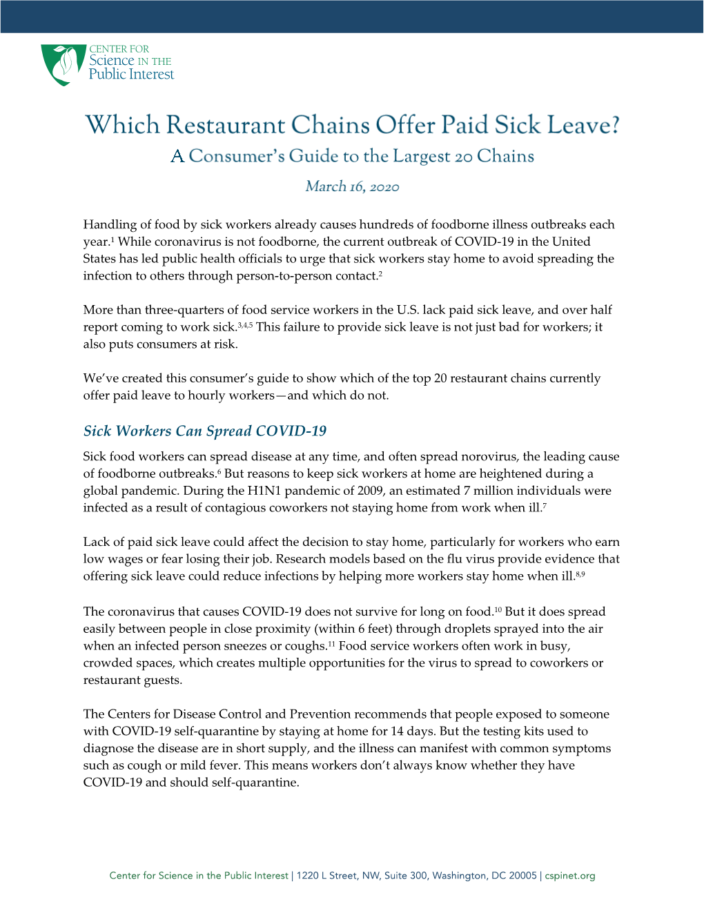 Restaurant Chains Currently Offer Paid Leave to Hourly Workers—And Which Do Not