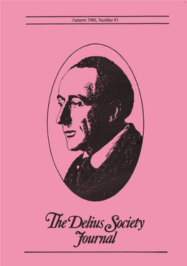 DELIUS and HIS VIOLIN CONCERTO a Performer’S Viewpoint by Tasmin Little