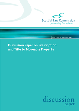 Discussion Paper on Prescription and Title to Moveable Property