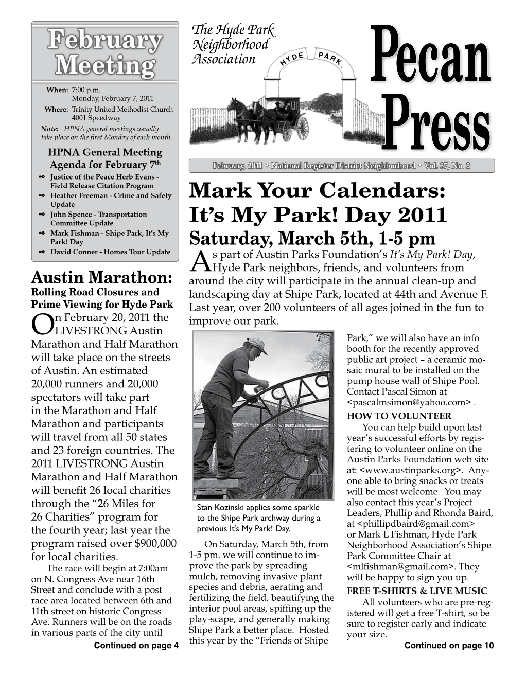 February 2011 Pecan Press