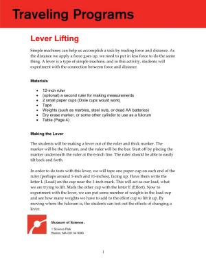 Lever Lifting