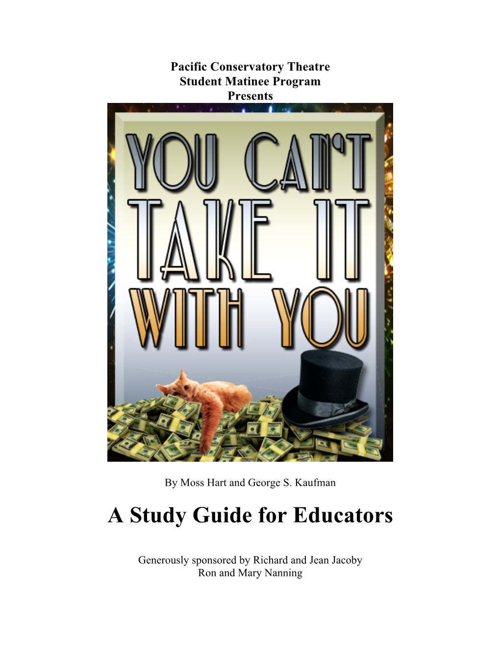 Youcan'ttakeitwithyou Study Guide