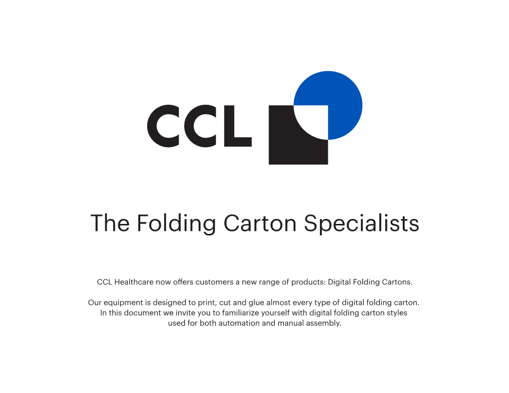 The Folding Carton Specialists