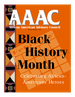 African American Advisory Council Newsletter (Winter/Spring 2005)
