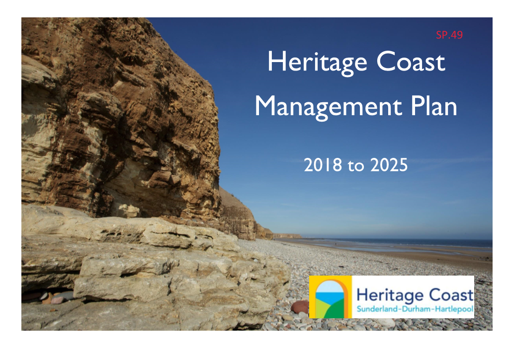 Heritage Coast Management Plan 2018-2025 (Sunderland-Durham-Hartlepool)