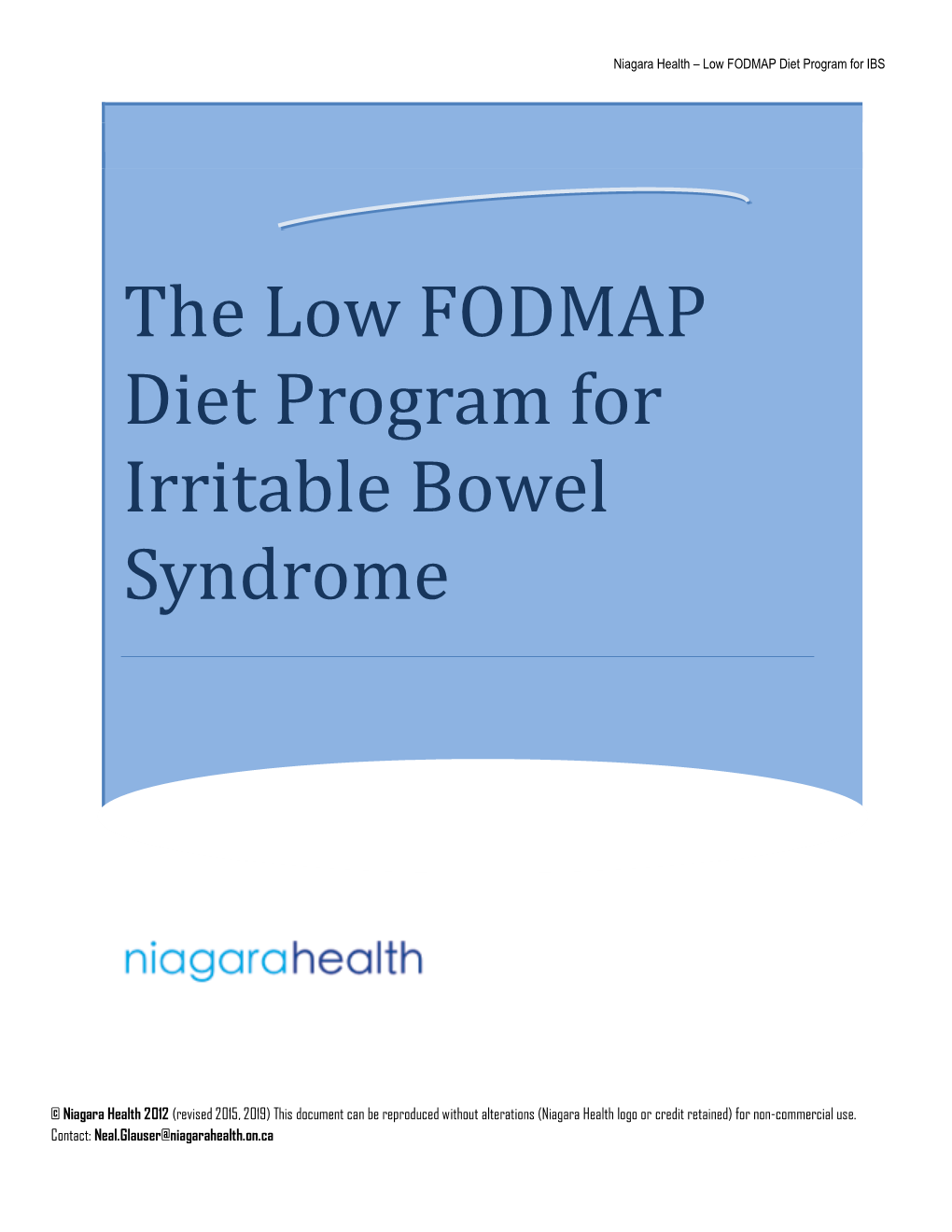 The Low FODMAP Diet Program for Irritable Bowel Syndrome