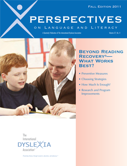 PERSPECTIVES on Language and Literacy