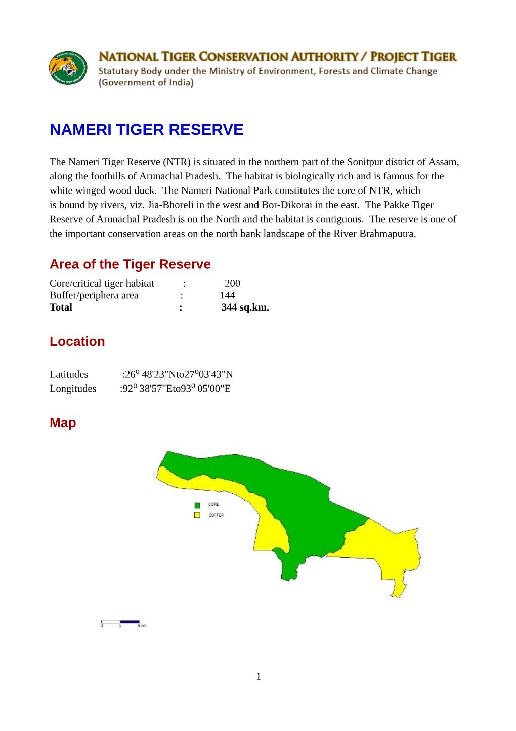 Nameri Tiger Reserve