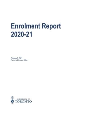 Enrolment Report 2020-21