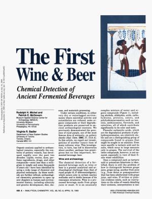 The First Wine & Beer. Chemical Detection of Ancient Fermented