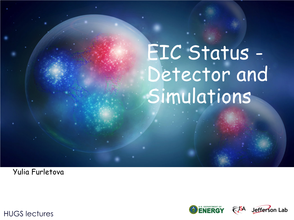 EIC Status - Detector and Simulations