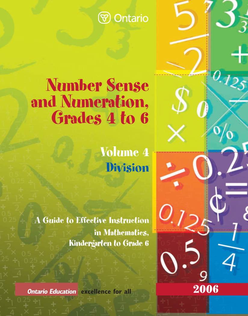 Number Sense and Numeration, Grades 4 to 6