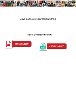 Java Evaluate Expression String