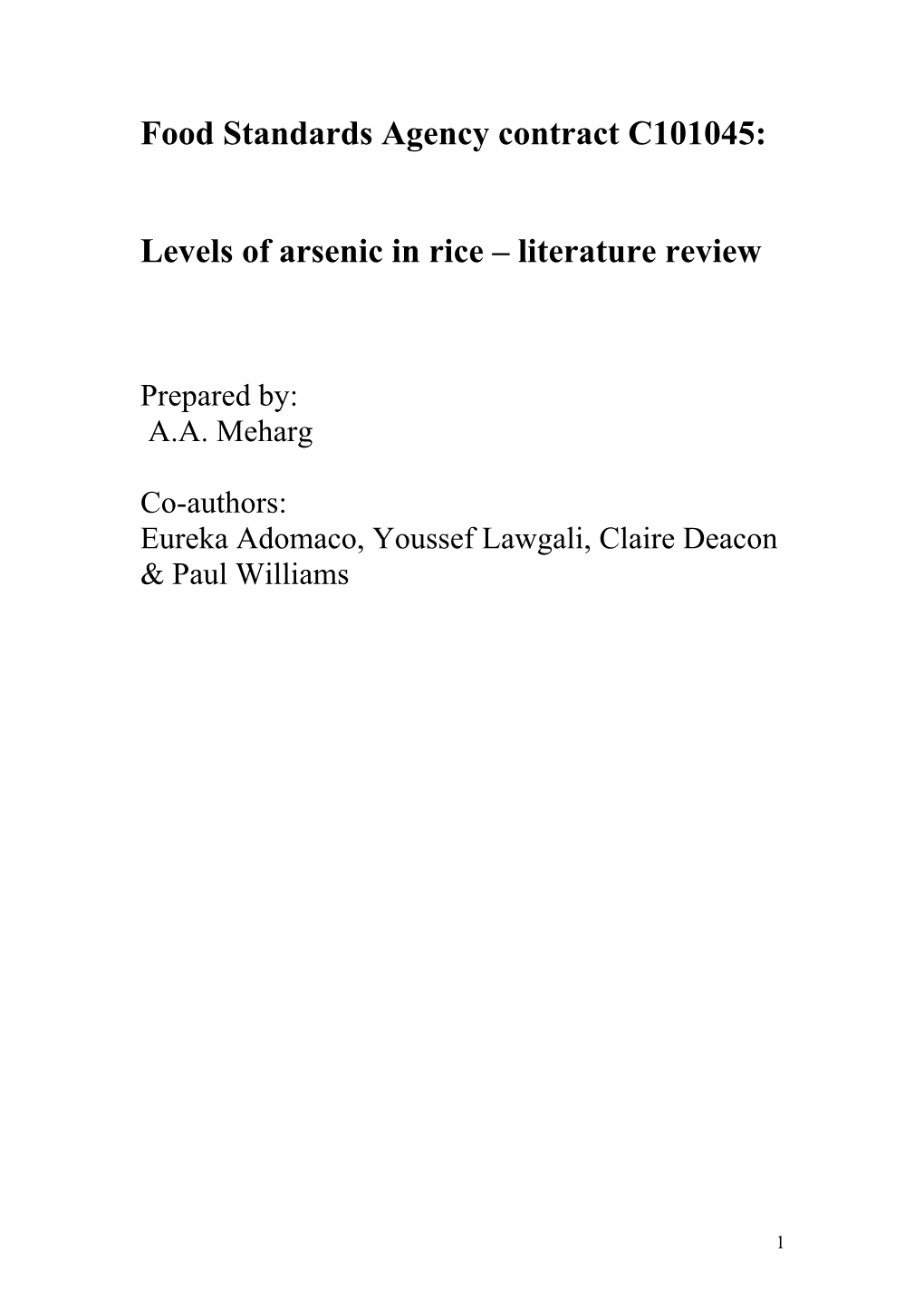 literature review on rice pdf