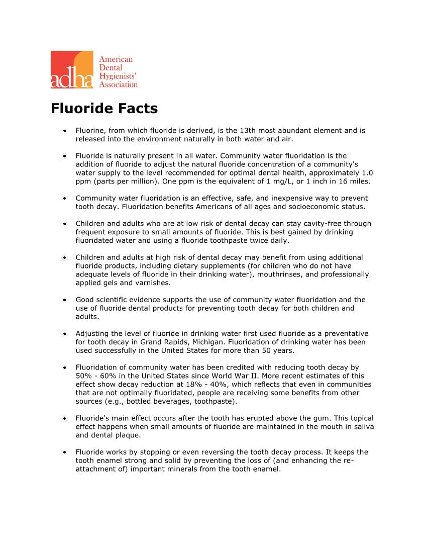 Fluoride Facts
