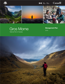 Gros Morne National Park of Canada Management Plan, 2019